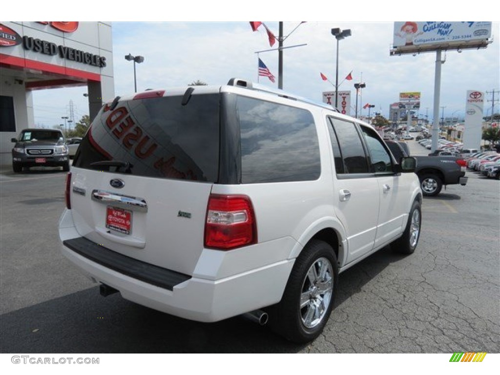 2009 Expedition Limited - White Platinum Tri-Coat Metallic / Stone photo #7