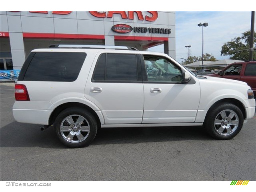 2009 Expedition Limited - White Platinum Tri-Coat Metallic / Stone photo #8