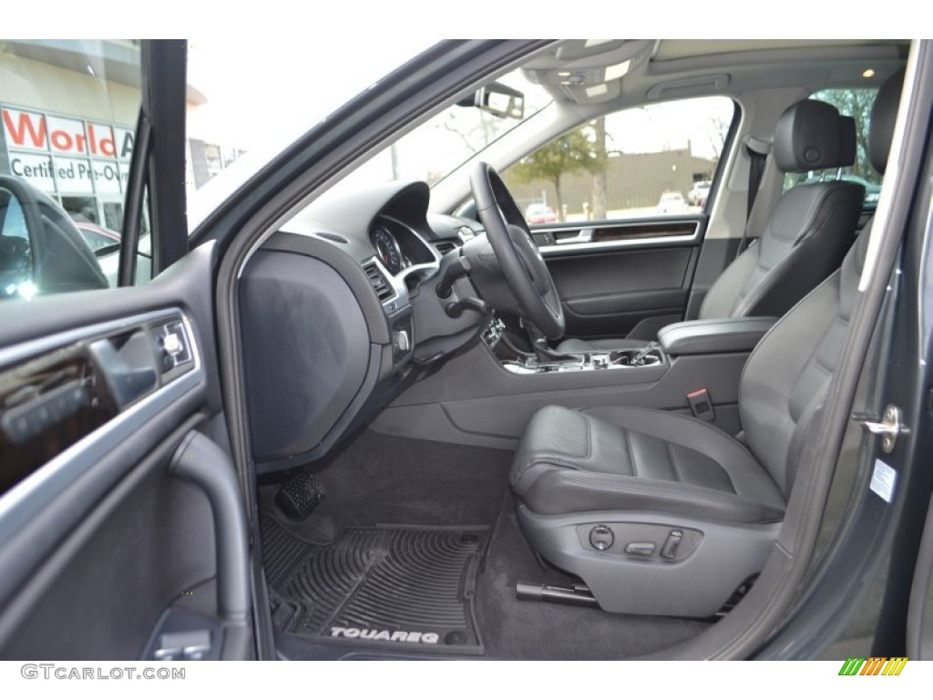 Black Anthracite Interior 2013 Volkswagen Touareg VR6 FSI Executive 4XMotion Photo #91127423