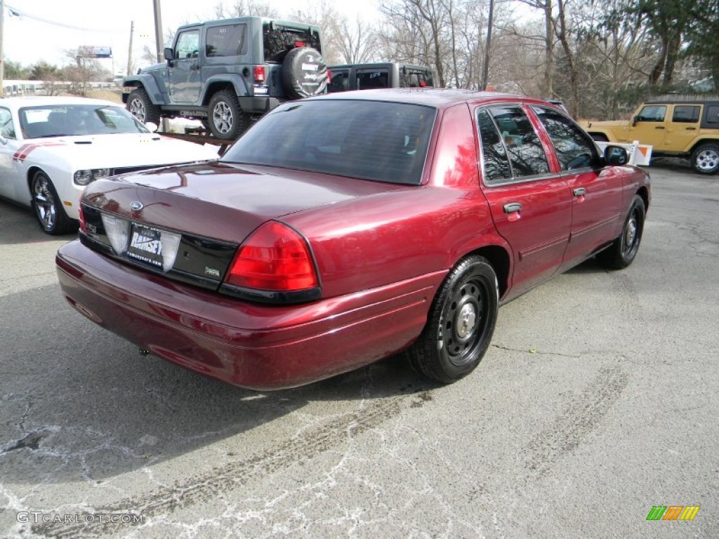 2009 Crown Victoria Police Interceptor - Dark Toreador Red Metallic / Dark Charcoal photo #6