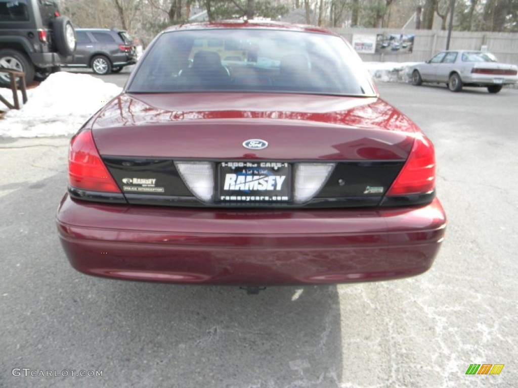 2009 Crown Victoria Police Interceptor - Dark Toreador Red Metallic / Dark Charcoal photo #7