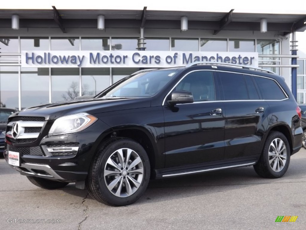 2014 GL 350 BlueTEC 4Matic - Obsidian Black Metallic / Auburn Brown/Black photo #1