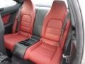 2014 Mercedes-Benz C Red/Black Interior Rear Seat Photo