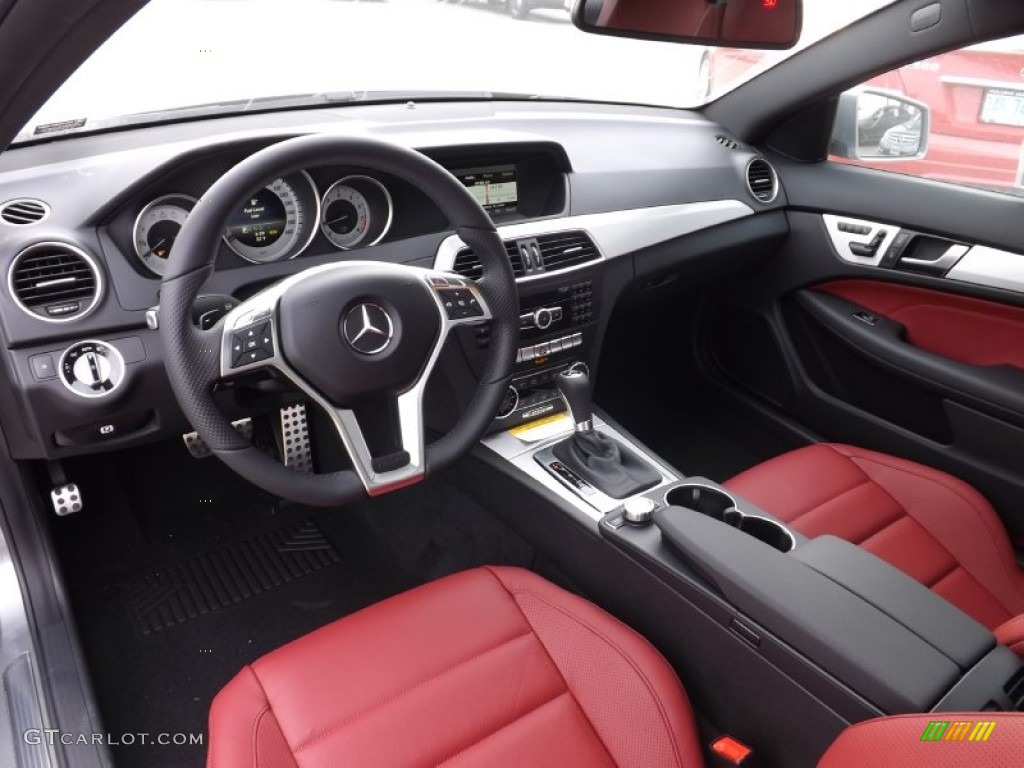 Red/Black Interior 2014 Mercedes-Benz C 300 4Matic Sport Photo #91128782