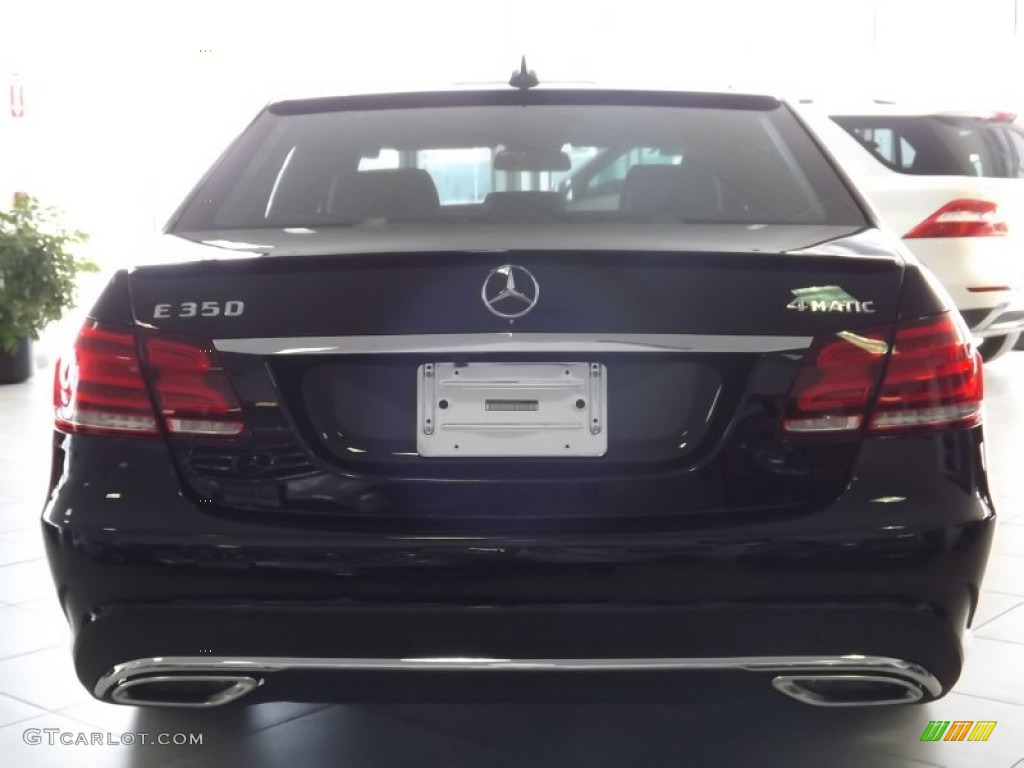 2014 E 350 4Matic Sedan - Black / designo Amaretto photo #4