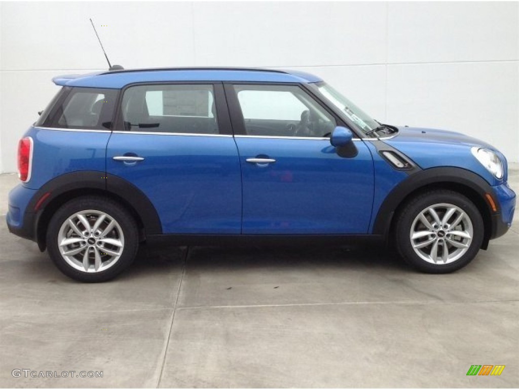 True Blue Metallic 2014 Mini Cooper S Countryman Exterior Photo #91129854