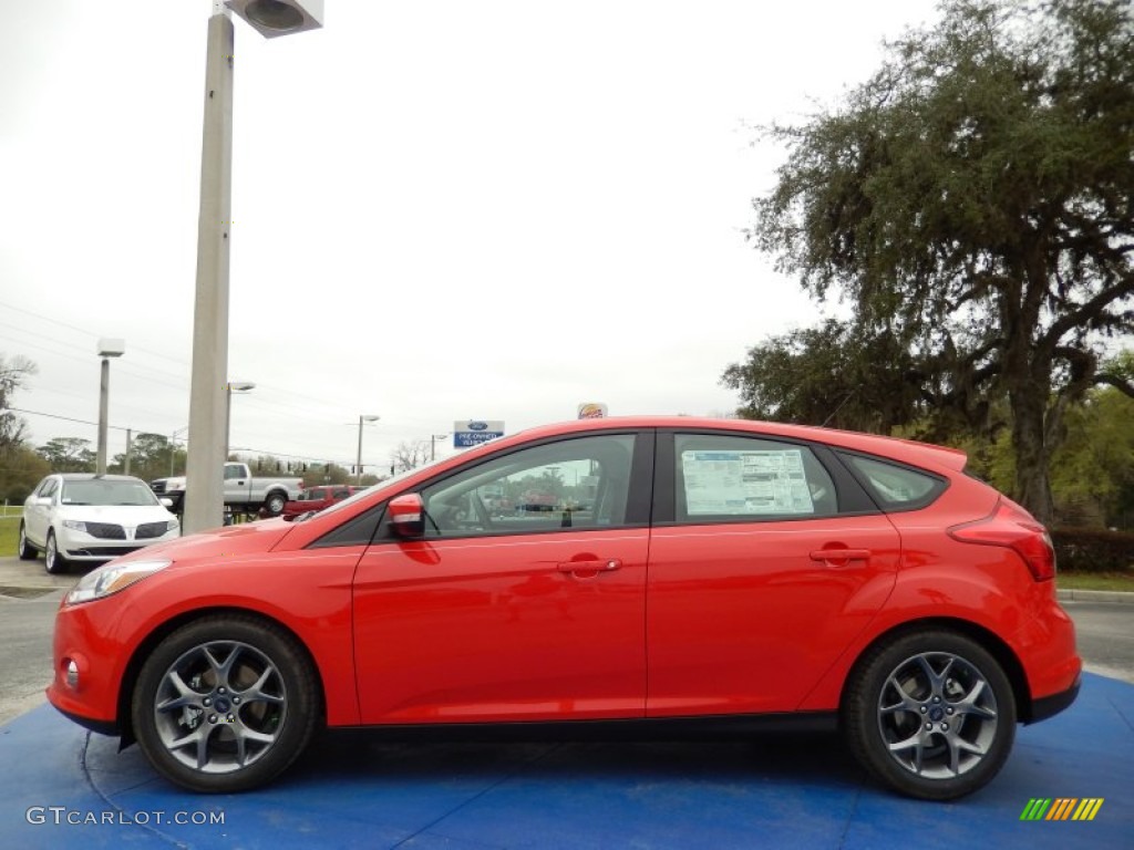 Race Red 2014 Ford Focus SE Hatchback Exterior Photo #91129863