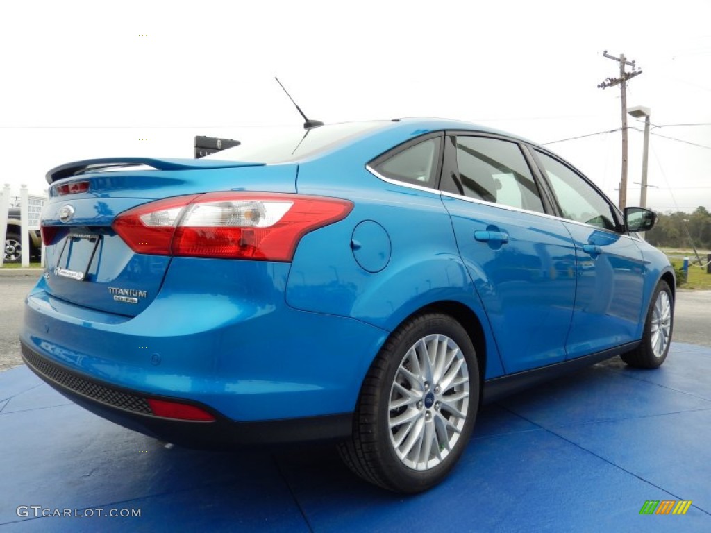 Blue Candy 2014 Ford Focus Titanium Sedan Exterior Photo #91130175