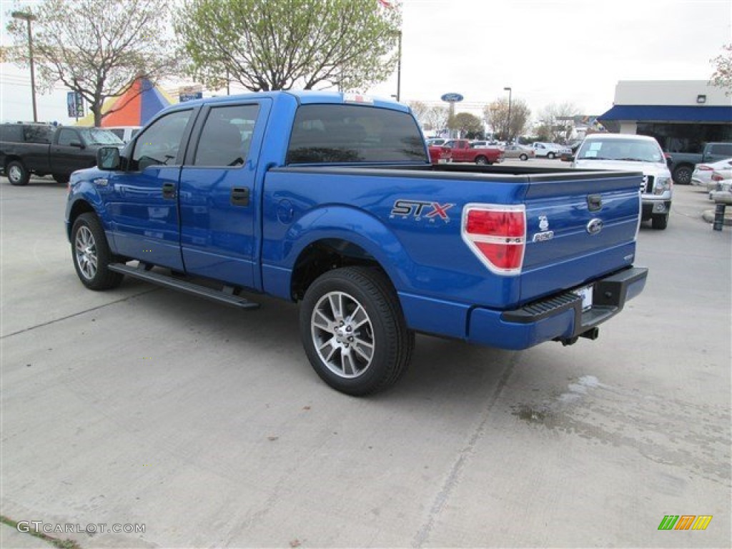 2014 F150 STX SuperCrew - Blue Flame / Black photo #3