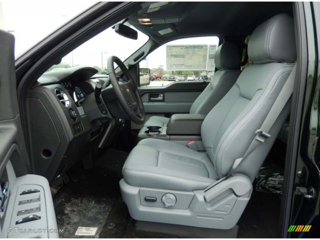 Steel Grey Interior 2014 Ford F150 XLT SuperCrew Photo #91130547