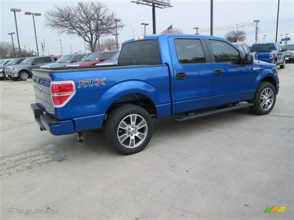 2014 F150 STX SuperCrew - Blue Flame / Black photo #5