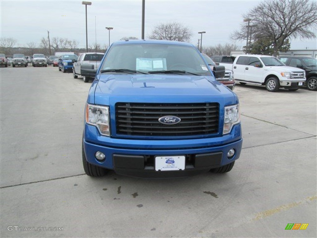 2014 F150 STX SuperCrew - Blue Flame / Black photo #7