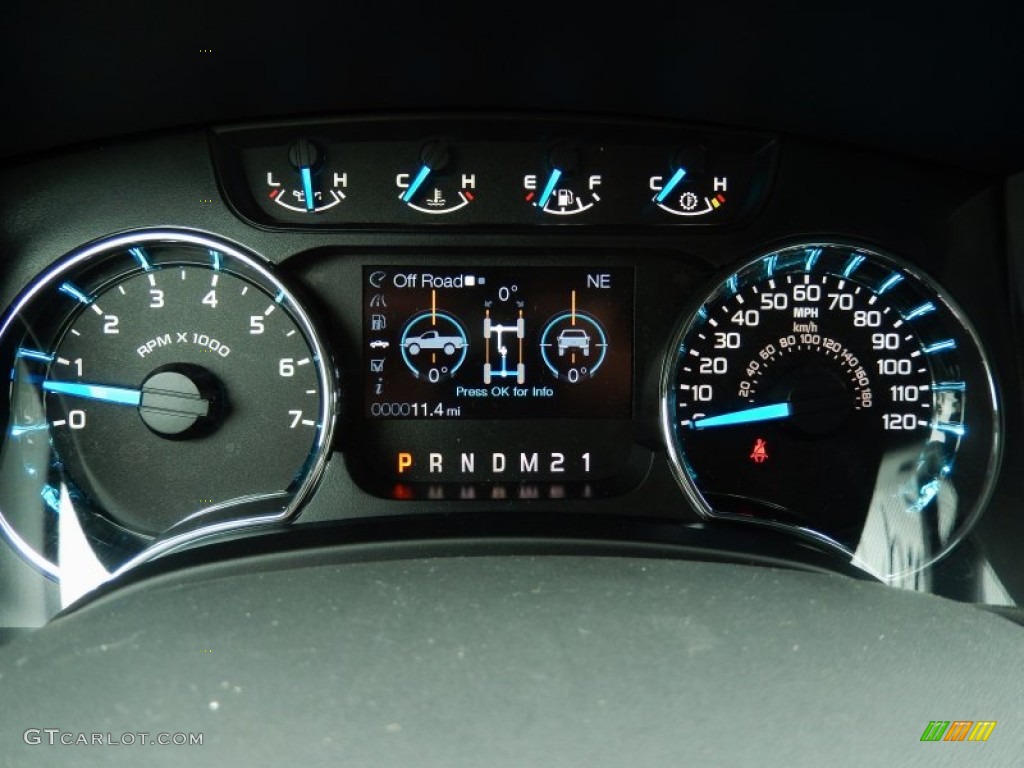 2014 Ford F150 XLT SuperCrew Gauges Photo #91130619