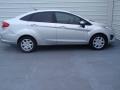 2013 Ingot Silver Ford Fiesta S Sedan  photo #3