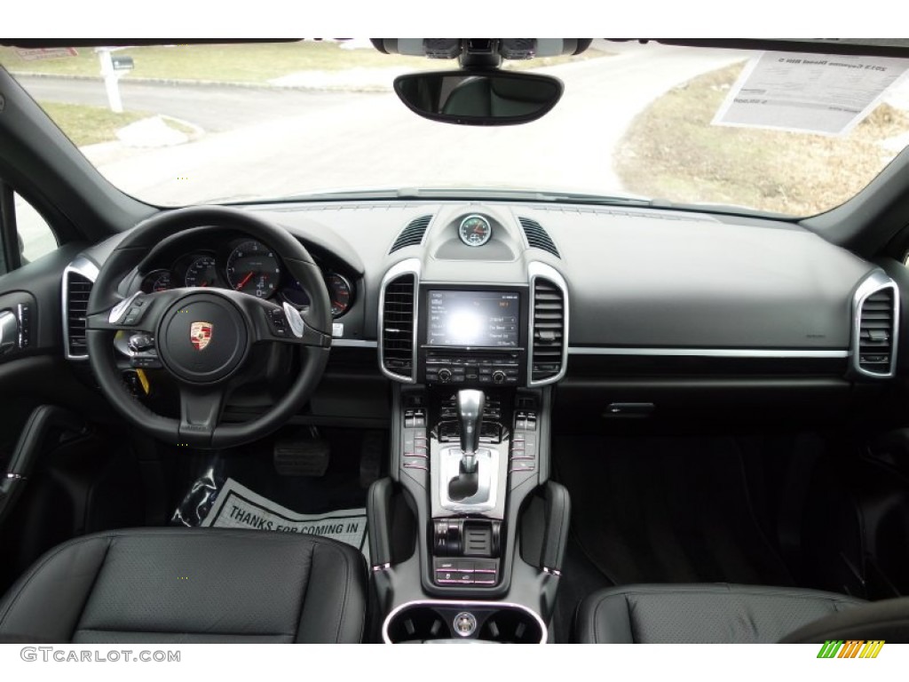 2013 Porsche Cayenne Diesel Black Dashboard Photo #91132813