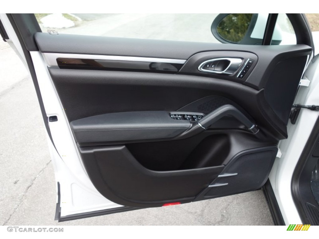 2013 Porsche Cayenne Diesel Black Door Panel Photo #91133226
