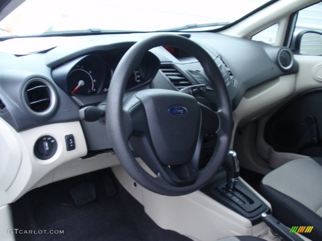 2013 Fiesta S Sedan - Ingot Silver / Charcoal Black/Light Stone photo #34