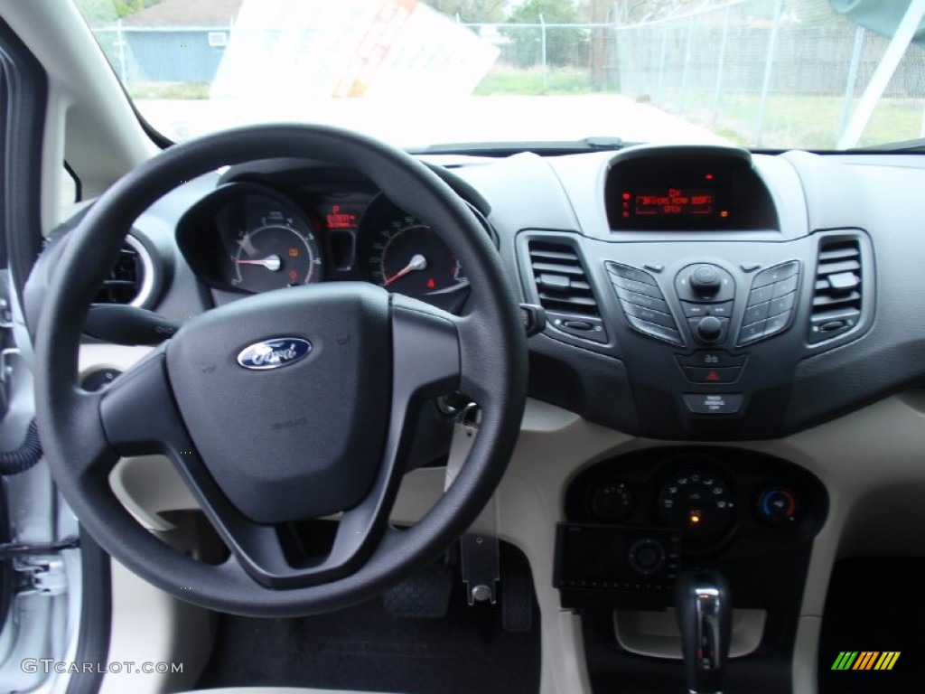 2013 Fiesta S Sedan - Ingot Silver / Charcoal Black/Light Stone photo #37