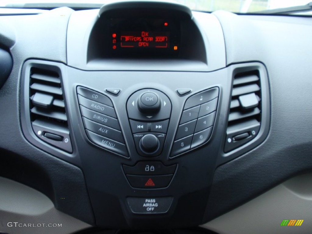 2013 Fiesta S Sedan - Ingot Silver / Charcoal Black/Light Stone photo #38