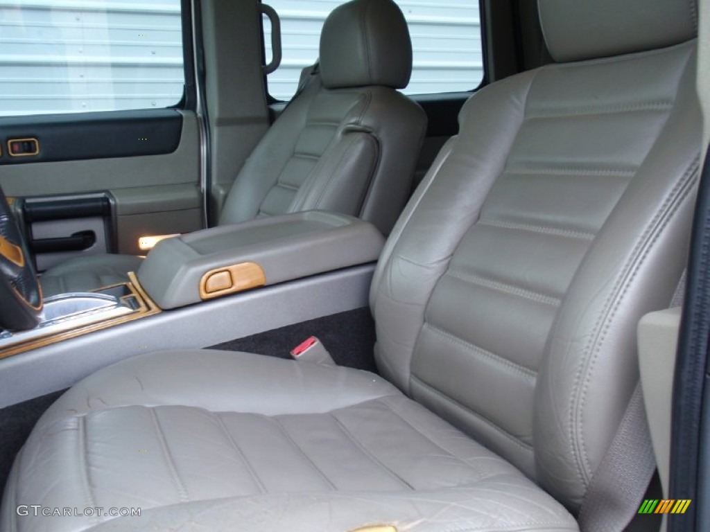 2004 H2 SUV - Pewter Metallic / Wheat photo #37