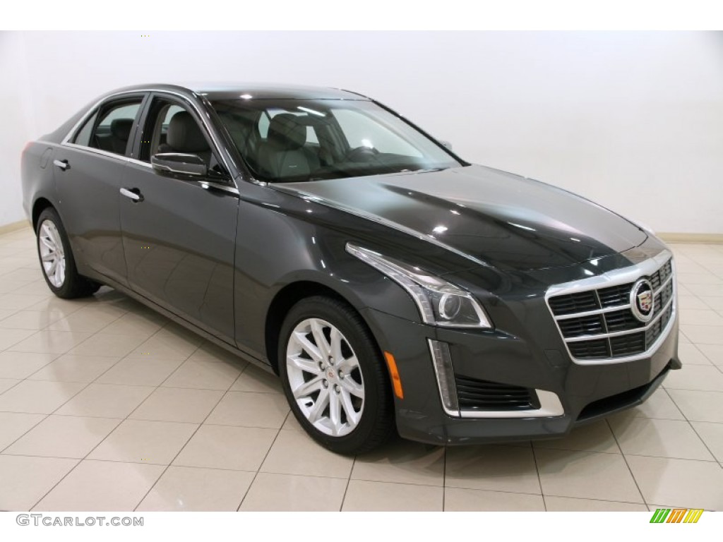 Phantom Gray Metallic 2014 Cadillac CTS Sedan AWD Exterior Photo #91137678