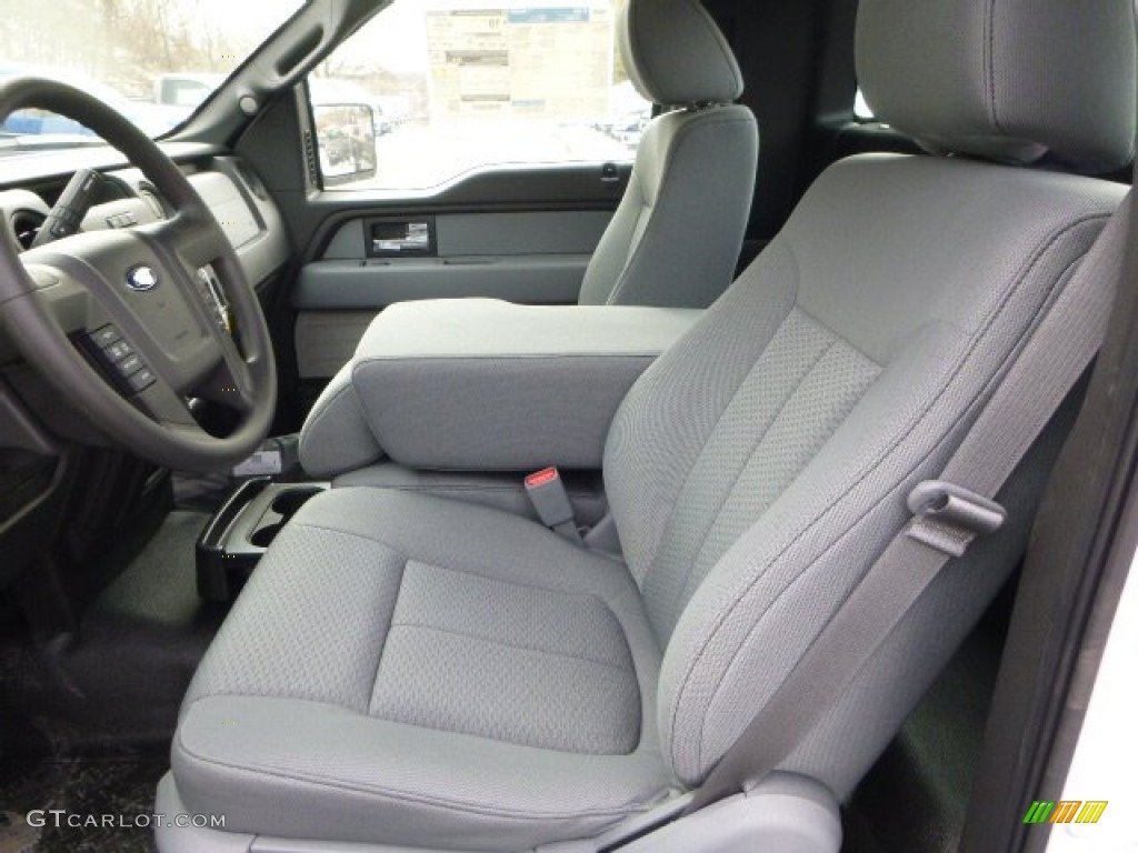 2014 F150 XL Regular Cab - Oxford White / Steel Grey photo #8