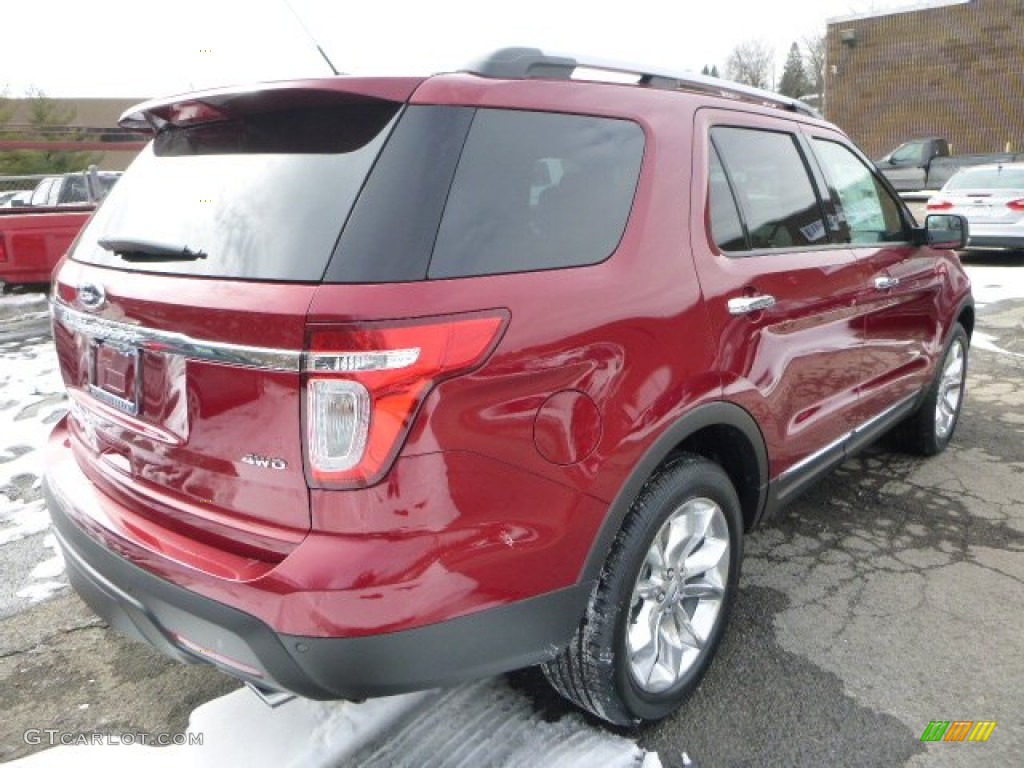 2014 Explorer XLT 4WD - Ruby Red / Charcoal Black photo #2
