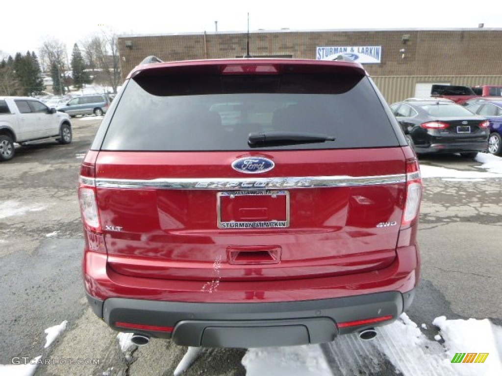 2014 Explorer XLT 4WD - Ruby Red / Charcoal Black photo #3