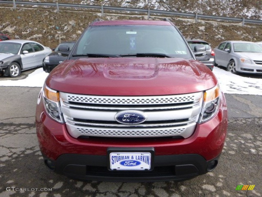 2014 Explorer XLT 4WD - Ruby Red / Charcoal Black photo #6