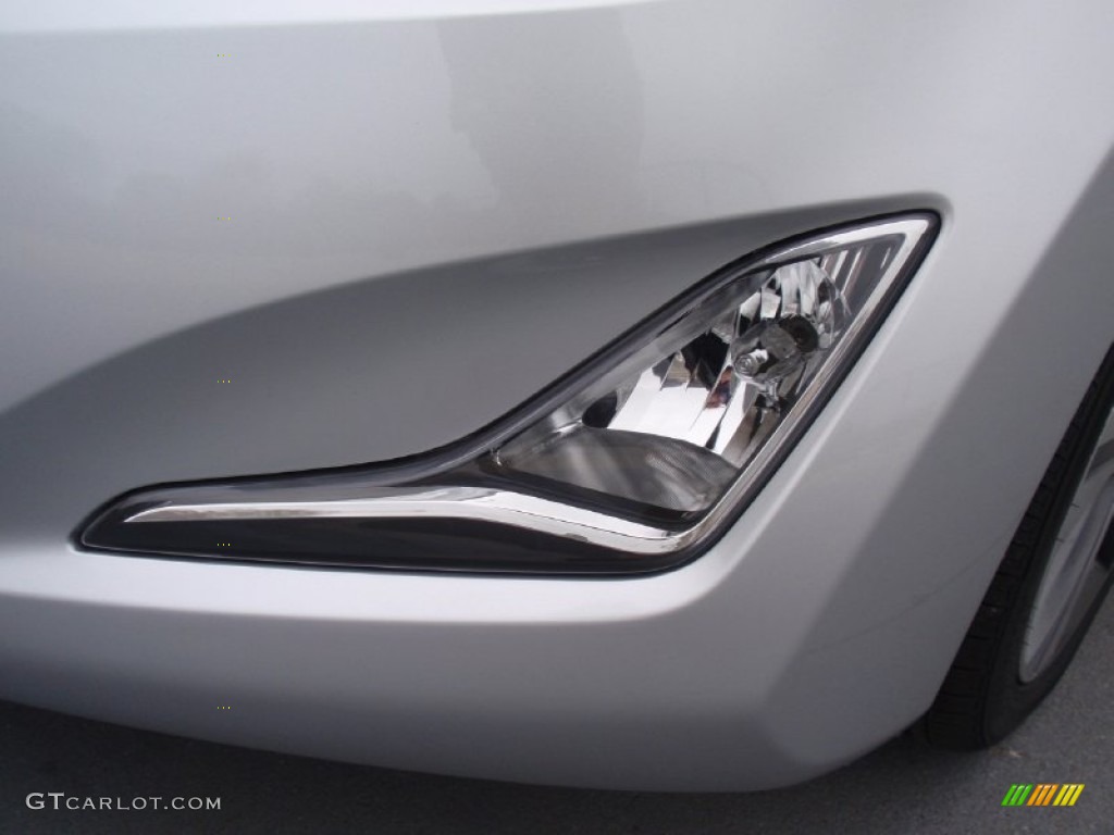 2014 Elantra Sport Sedan - Shimmering Silver / Black photo #10