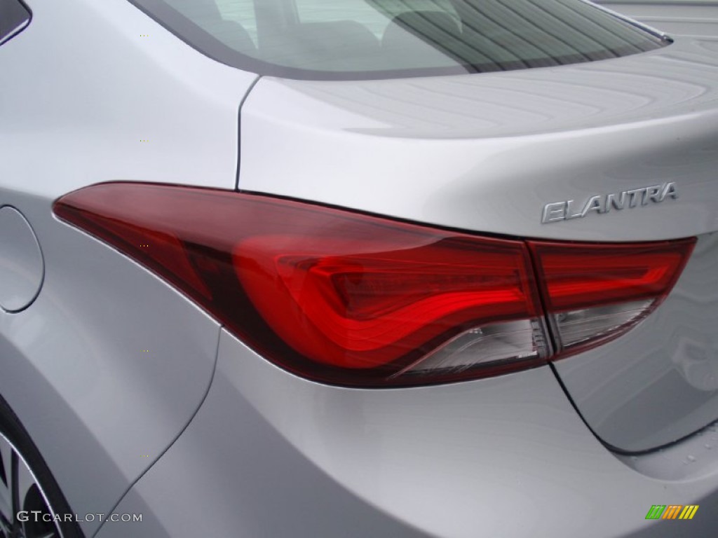2014 Elantra Sport Sedan - Shimmering Silver / Black photo #13