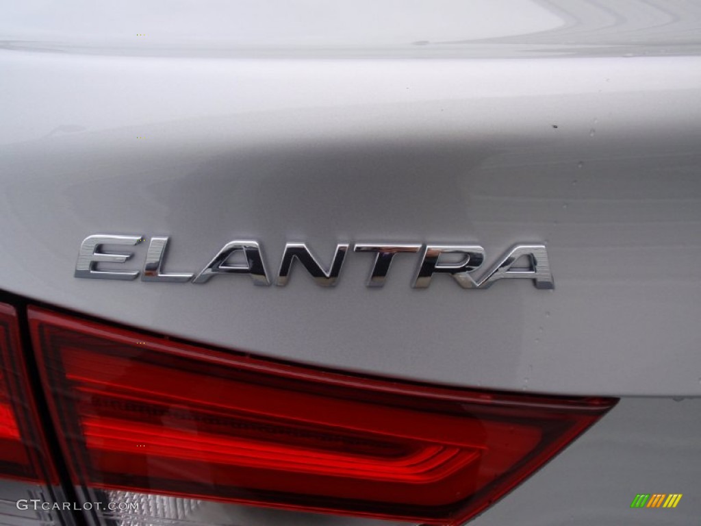 2014 Elantra Sport Sedan - Shimmering Silver / Black photo #14