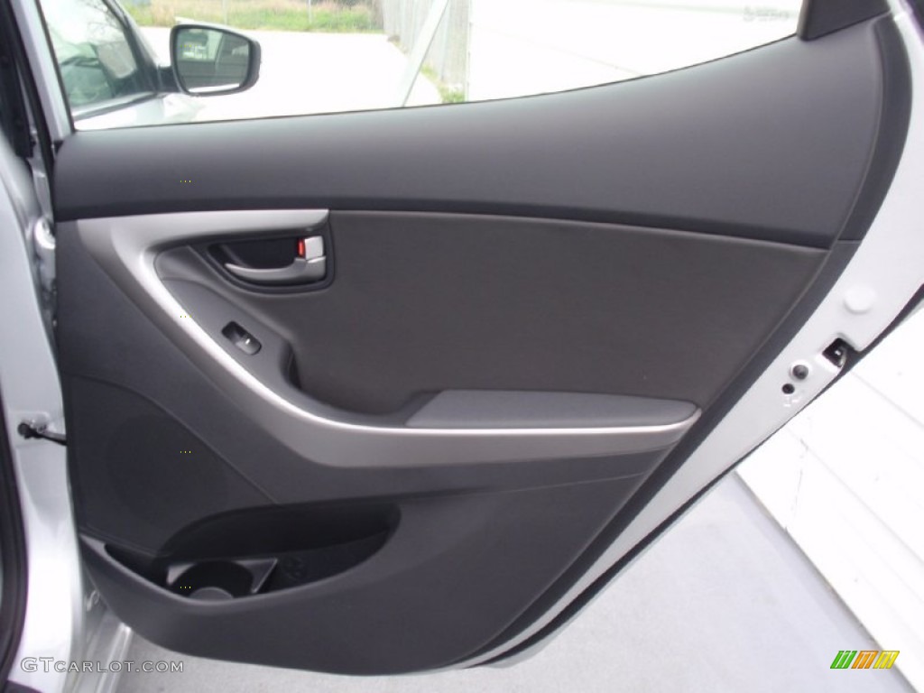 2014 Elantra Sport Sedan - Shimmering Silver / Black photo #19