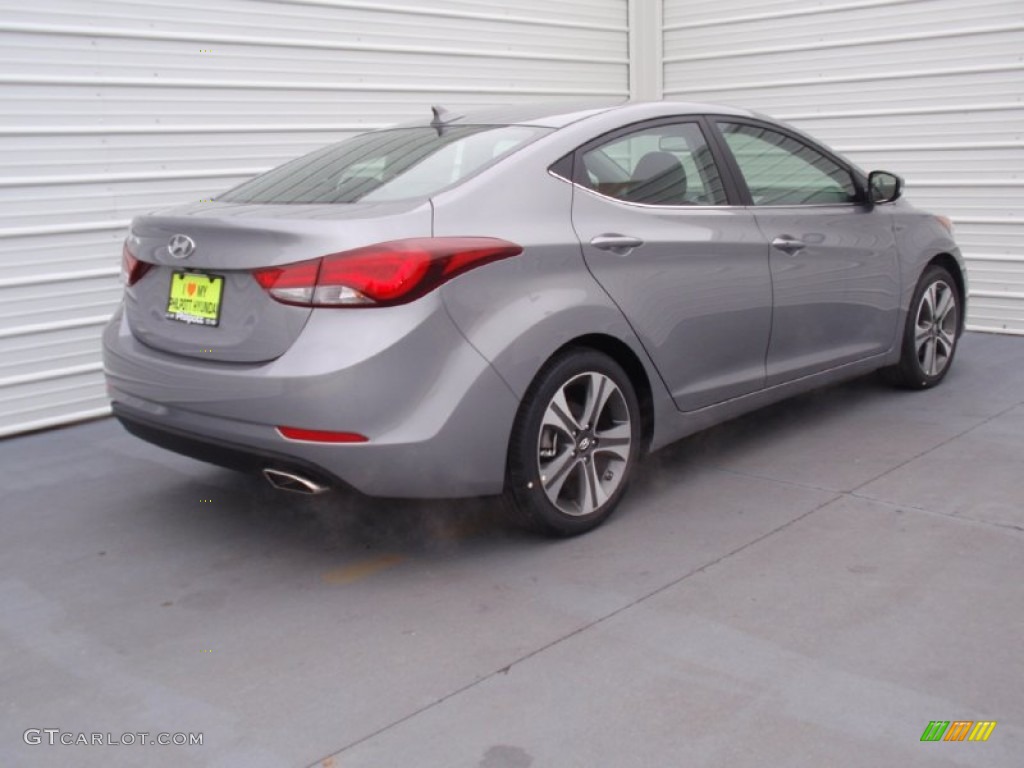2014 Elantra Sport Sedan - Titanium Gray Metallic / Black photo #4