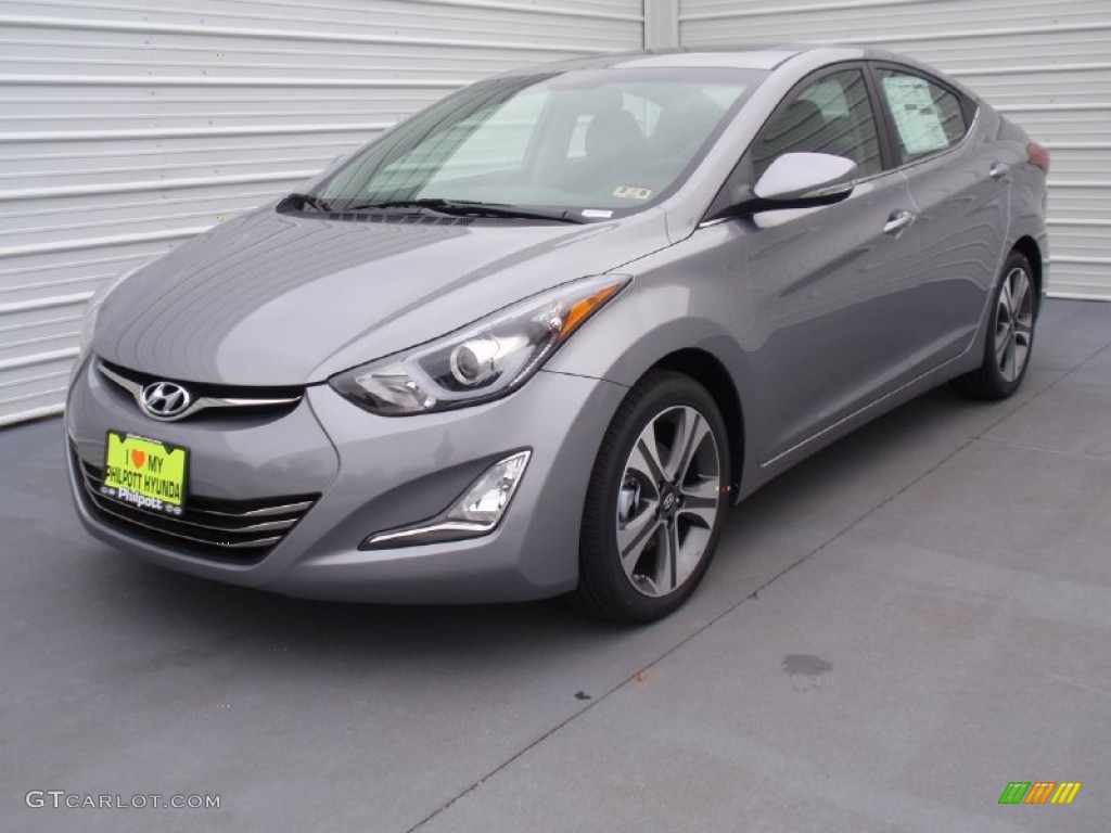 2014 Elantra Sport Sedan - Titanium Gray Metallic / Black photo #7