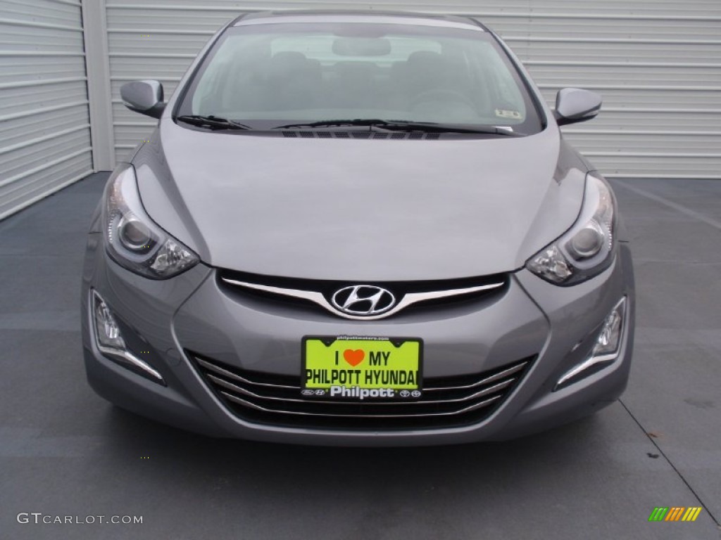2014 Elantra Sport Sedan - Titanium Gray Metallic / Black photo #8