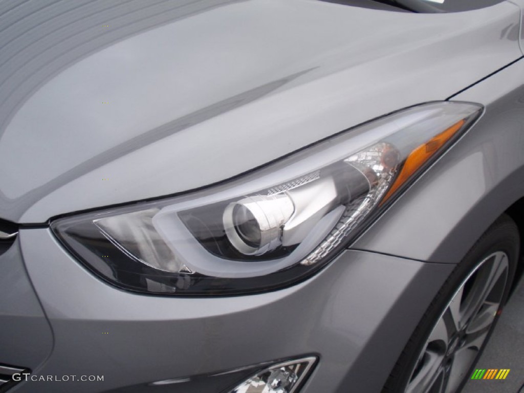 2014 Elantra Sport Sedan - Titanium Gray Metallic / Black photo #9