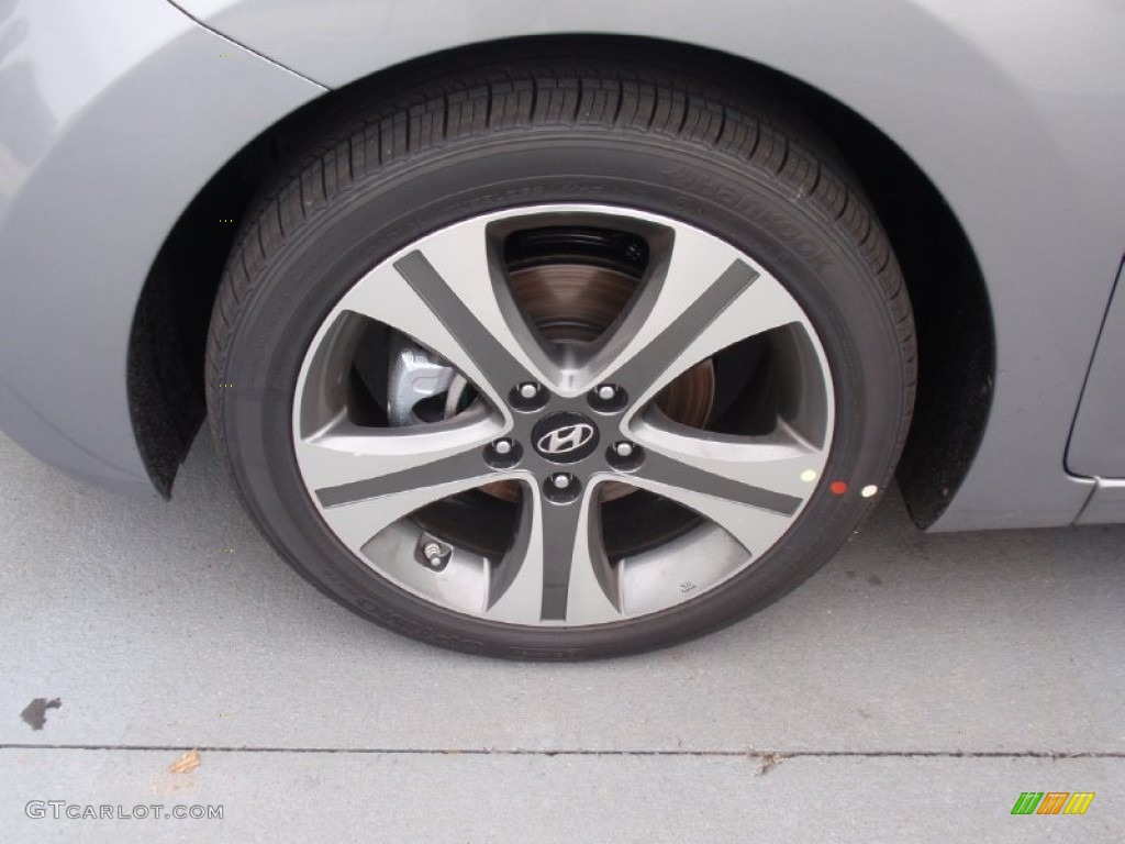 2014 Elantra Sport Sedan - Titanium Gray Metallic / Black photo #12