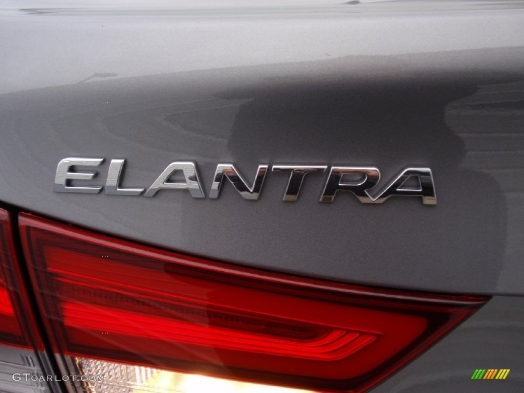 2014 Elantra Sport Sedan - Titanium Gray Metallic / Black photo #14