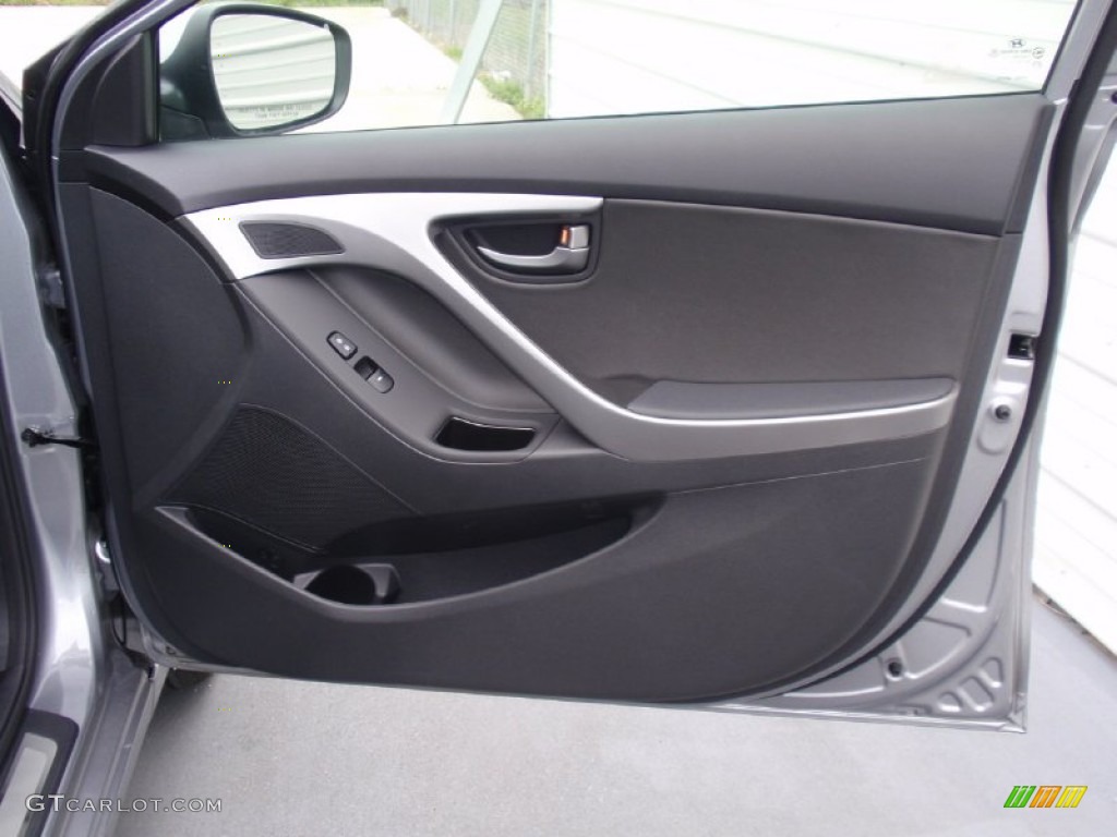 2014 Elantra Sport Sedan - Titanium Gray Metallic / Black photo #16