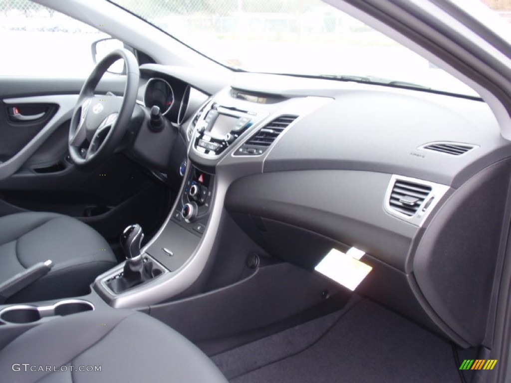 2014 Elantra Sport Sedan - Titanium Gray Metallic / Black photo #17