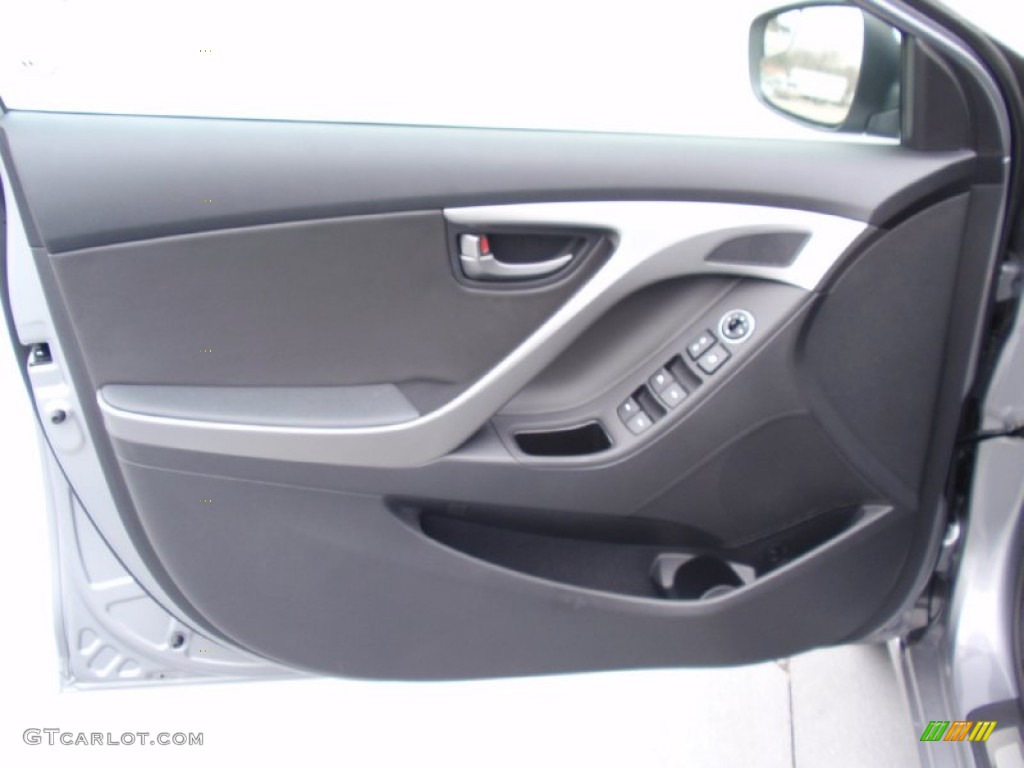 2014 Elantra Sport Sedan - Titanium Gray Metallic / Black photo #22
