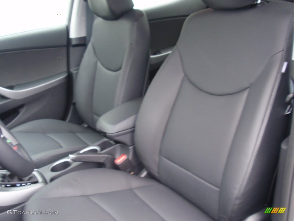 2014 Elantra Sport Sedan - Titanium Gray Metallic / Black photo #25