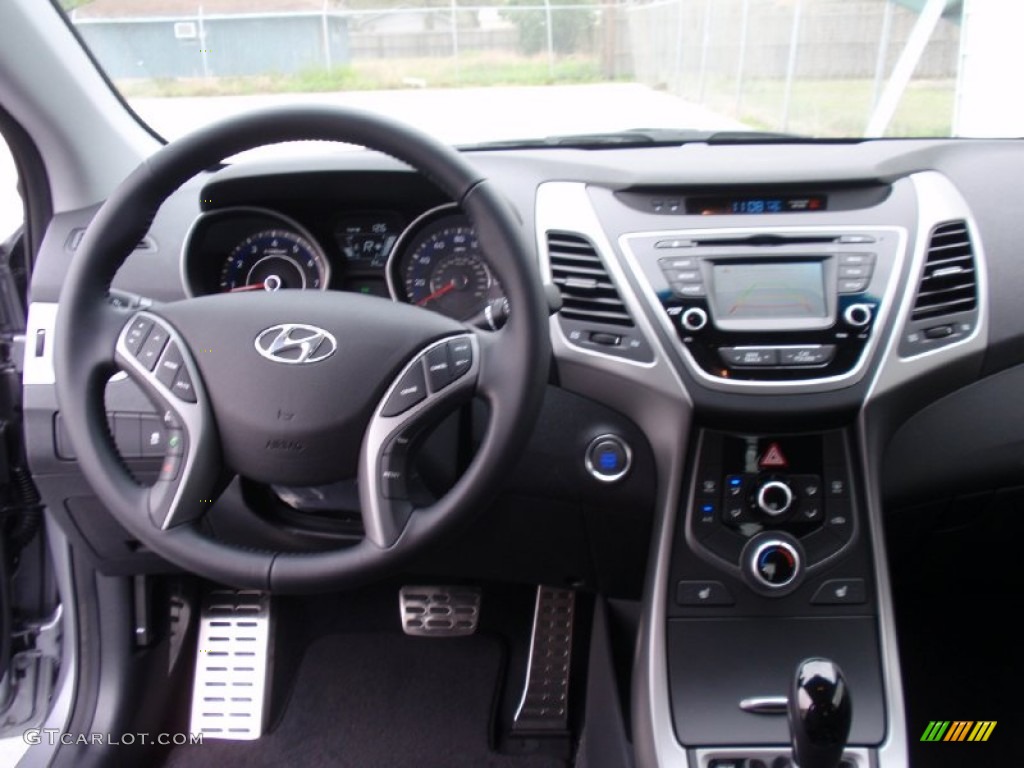 2014 Elantra Sport Sedan - Titanium Gray Metallic / Black photo #27