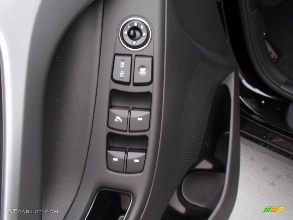 2014 Elantra Sport Sedan - Black Noir Pearl / Black photo #24