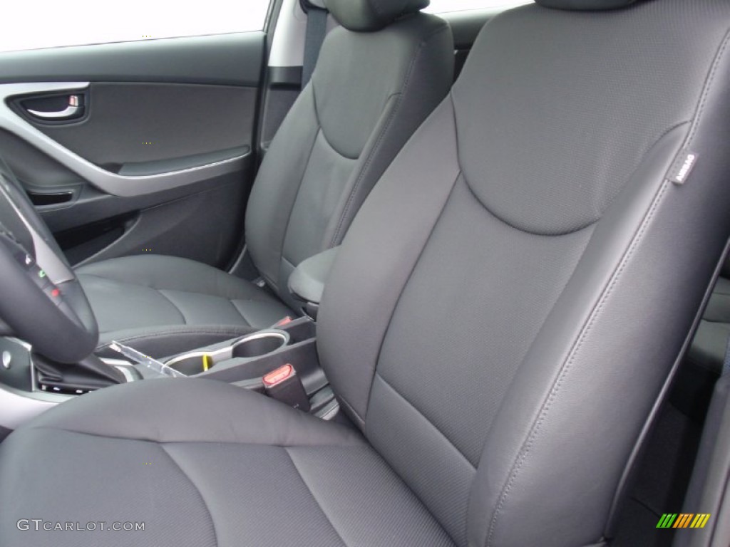 2014 Elantra Sport Sedan - Black Noir Pearl / Black photo #26