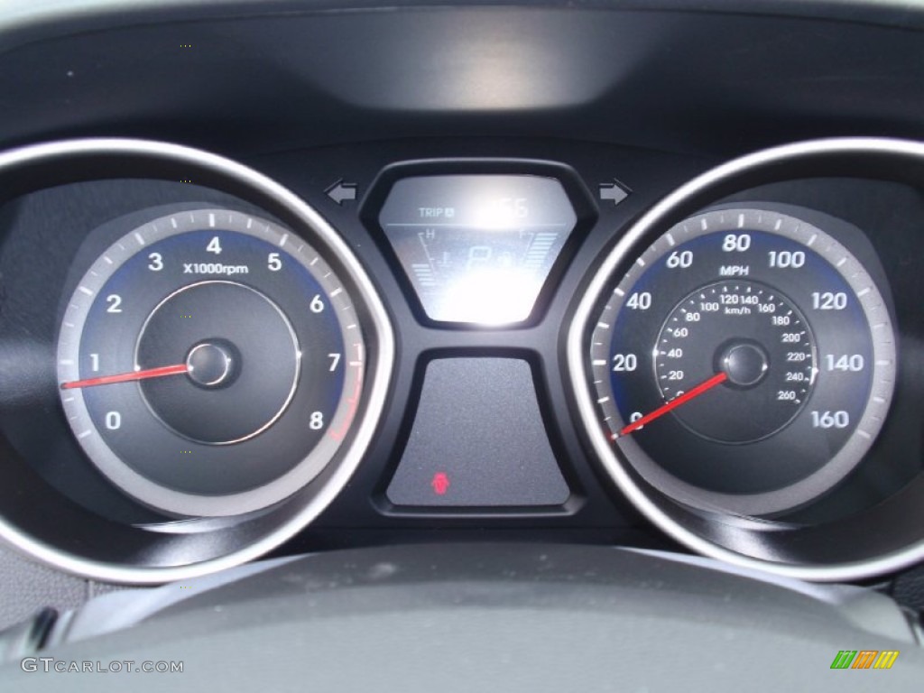 2014 Elantra Sport Sedan - Black Noir Pearl / Black photo #32