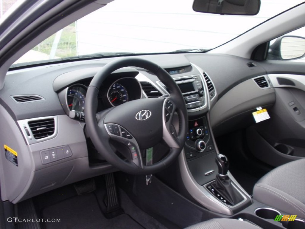 2014 Hyundai Elantra Coupe Standard Elantra Coupe Model Gray Dashboard Photo #91142328
