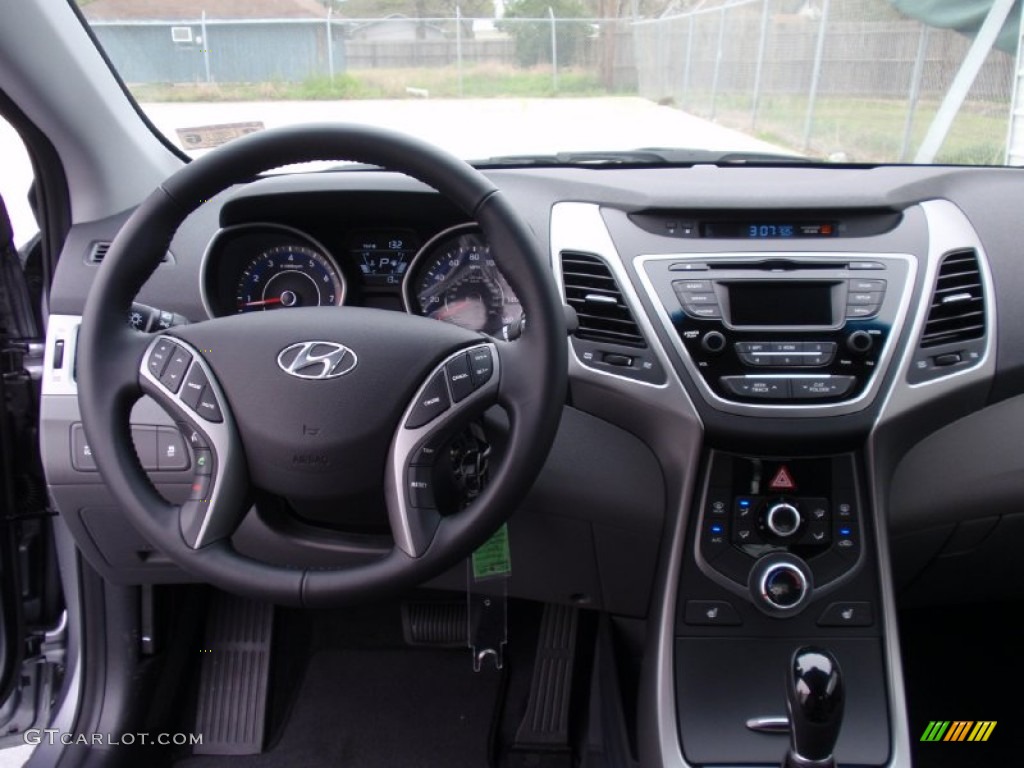 2014 Hyundai Elantra Coupe Standard Elantra Coupe Model Gray Dashboard Photo #91142376