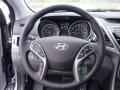 2014 Hyundai Elantra Coupe Gray Interior Steering Wheel Photo